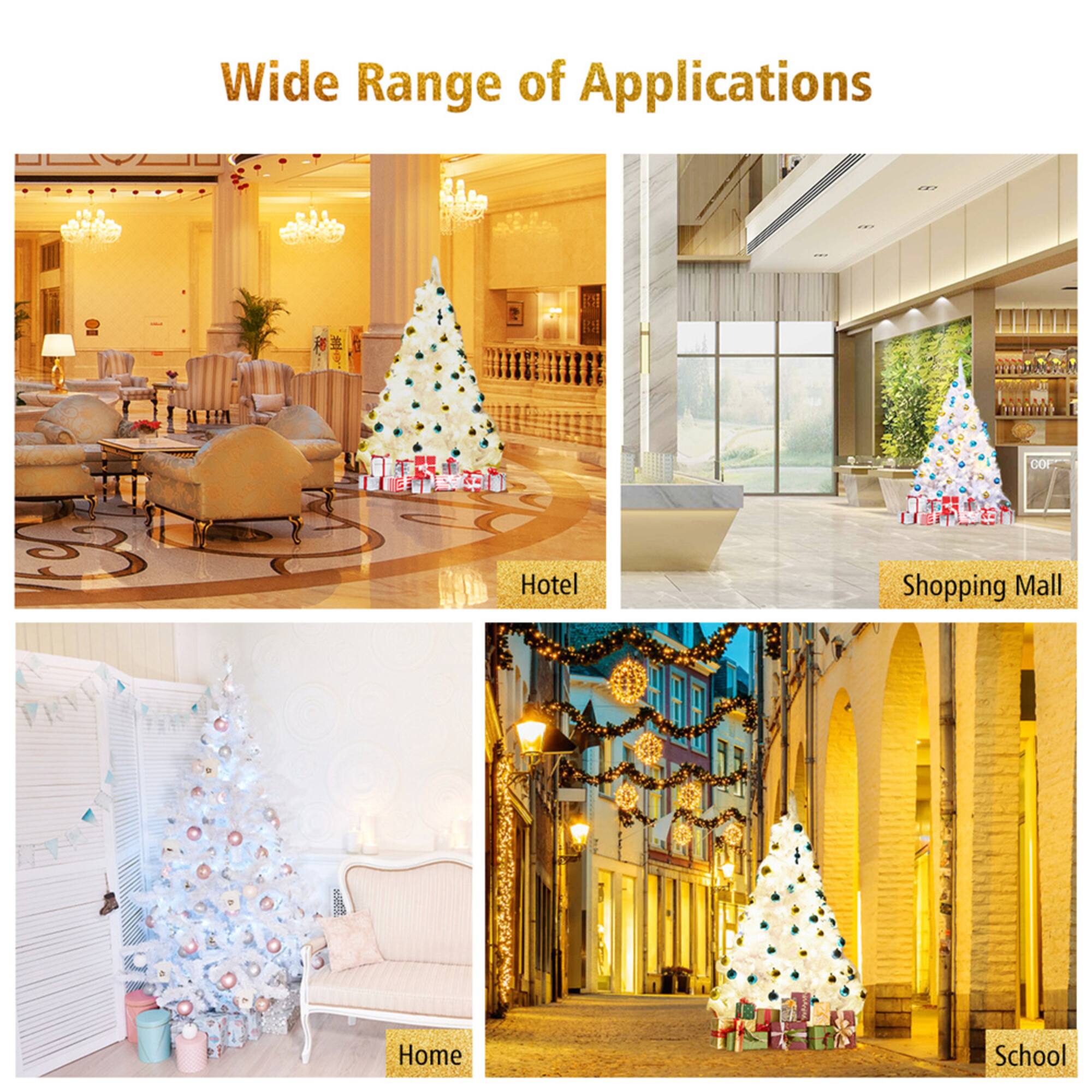 Costway 6ft. Unlit Hinged Pine Artificial Christmas Tree
